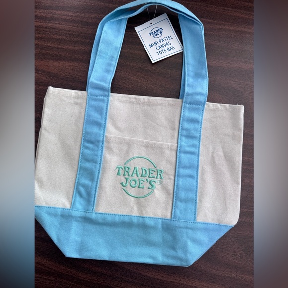 Set of 4 - Trader’s Joe pastel mini tote - 2026 Spring Released! NWT - Picture 3 of 6